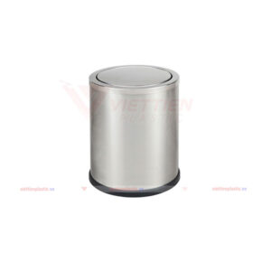 Thùng Rác Inox Tròn Nắp Lật – Nhí