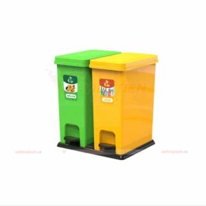 Thùng Đựng Rác 2 Ngăn Phân Loại Theo Nguồn