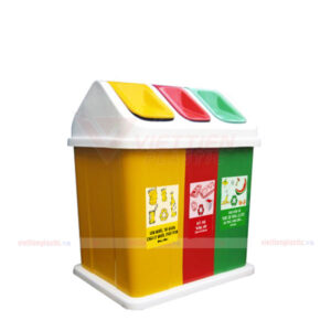 Thùng Rác Phân Loại 3 Ngăn