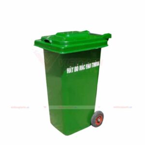 Thùng rác Composite 120L Màu Xanh