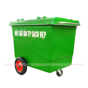 Thùng rác nhựa composite 660L