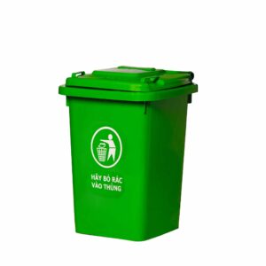 Thùng Đựng Rác Công Nghiệp 60 Lít Màu Xanh