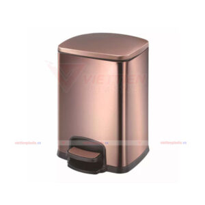 Thùng rác inox chữ nhật đạp chân 12 lít