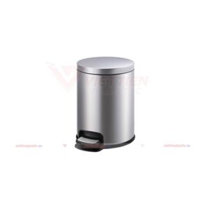 Thùng Đựng Rác Inox Tròn Đạp Chân 5 Lít