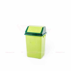 Thùng rác nắp lật 22 lít xanh lá