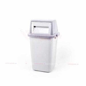 Thùng rác nắp lật 42 lít xám