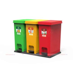 Thùng Rác Phân Loại 3 Ngăn