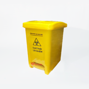Thùng rác y tế đạp chân 15 lít màu vàng